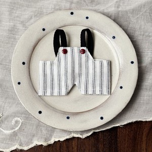 Ensemble de vêtements personnalisés de 17 cm, salopette rétro rayée, tenues et accessoires pour poupées de 10 cm, vente en gros - Product Image 5