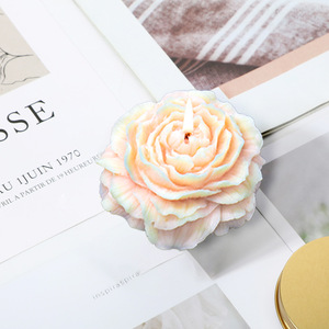 Stampo per colla a goccia 3D tridimensionale peonia gesso candela profumata stampo in Silicone fiore candela che fa - Product Image 3