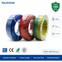100 Meter 1,5mm 2,5mm Schwarzes PVC BV Kabelrolle Einadrig Massiver Kupferdraht für Festinstallationen Beleuchtungssysteme