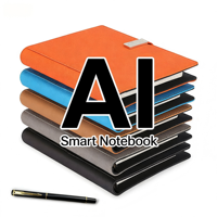 Cuaderno Digital Inteligente, Set de Regalo Empresarial, Tecnología IA, Personalización de Marca, Tapa Dura de Cuero, 80 Hojas, Impresión UV