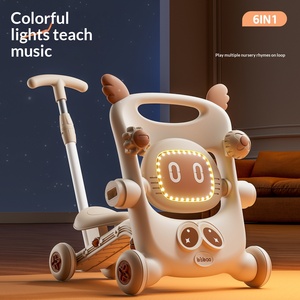 Marche-bébé en plastique pour nourrissons et tout-petits, anti-jambes en O, anti-renversement, pliable, capacité de charge 10 kg - Product Image 2