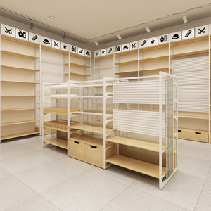 Espositore Personalizzato in Legno per Supermercati, Negozi Miniso, Centri Commerciali, Scaffale per Esposizione - Product Image 1