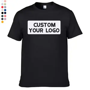 Custom 100% Bamboo Fiber Men's T shirts Silk / Cotton Spandex fitness Plaid Gym tshirts custom Men's Jersey T-shirts