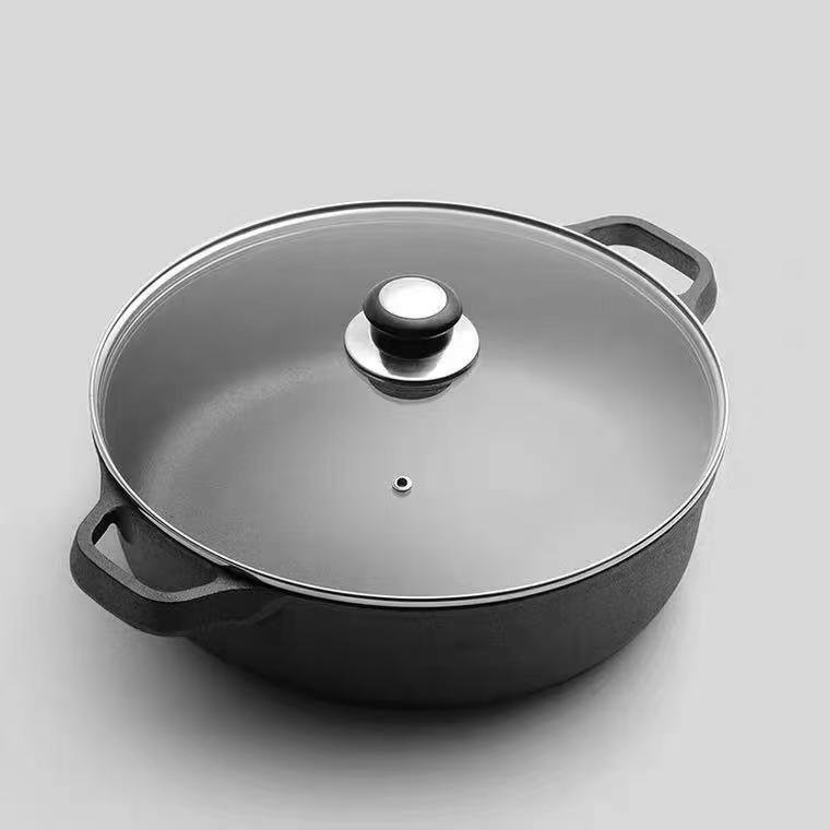 Single pot glass lid