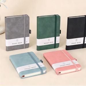 Cuaderno de Cuero PU A5, Tapa Dura B5, Personalizado, con Banda Elástica - Product Image 1