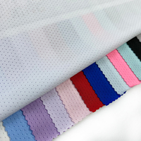 Tissu tricoté par polyester du textile 90% de trame de débardeur du football de nid d'abeilles de vêtements de sport pour la sublimation