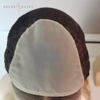 Perruques juives en cheveux humains russes vierges de qualité supérieure avec racines brun foncé et blondes de qualité salon, droites et douces