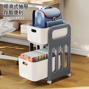 Hot Sale Abnehmbarer Wagen Bücher taschen regal Mehrstufiges Design Home Schlafzimmer Bücher regale