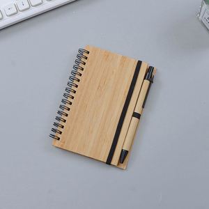 Custom A5 Spiral & Saddle Stitching Loose-<b>Leaf</b> Bamboo Notebook-Eco-Friendly Corporate Branding Gift for Business Promotions - Product Image 5