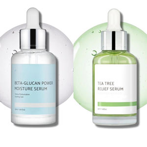 Sérum Apaisant Embossé à l'Arbre à Thé, Vente Chaude, Marque Distributeur, Sérum Visage Naturel Éclaircissant Anti-Imperfections à l'Acide Hyaluronique - Product Image 1