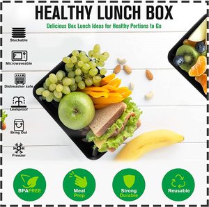 50-Pack Meal Prep Containers 26 OZ Microwavable Reusable <strong>Food</strong> Containers with Lids for <strong>Food</strong> Prepping Disposable Lunch Boxes - Product Image 6