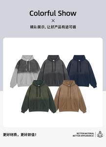 Sudadera con Capucha Personalizada, Estampado Degradado Lavado, Ecológica (Unisex), 370G, <span class=keywords><strong>Moda</strong></span> Casual de Invierno con Bolsillos - Product Image 6