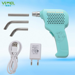 Secador de dientes VIMEL verde, secador de aire dental portátil para ortodoncia, equipo de cuidado bucal con 3 boquillas y cable USB - Product Image 1