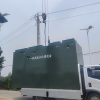 Mini station d'épuration des eaux usées Pompe PLC Productivité de 3000 L/heure pour les petites maisons Système de traitement des eaux usées domestiques