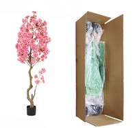 BF Künstlicher Kirschblütenbaum Bonsai Künstliche Pflanze für Landschaftsgestaltung Freistehend für Innenräume Hochzeiten Heim Einkaufszentren Dekoration
