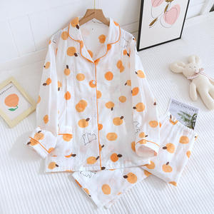Venta caliente conjunto de pijamas de Enfermería de <span class=keywords><strong>maternidad</strong></span> para mujer Jersey de algodón de manga larga ropa de dormir para verano térmico otoño primavera - Product Image 6