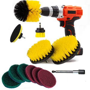 JYM Kit de Herramientas de Limpieza con Cepillos para Taladro, Cepillos Resistentes y Discos de Gancho y Bucle para Detallado de Autos, Baños y Cocinas - Product Image 2
