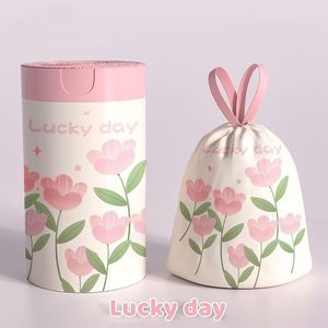 Bolsa de Basura de PE con Cordón, Resistente a Desgarros, con Bolsas de Basura Desechables Reciclables para Uso en el Hogar y la Oficina, Impresión Personalizada - Product Image 4