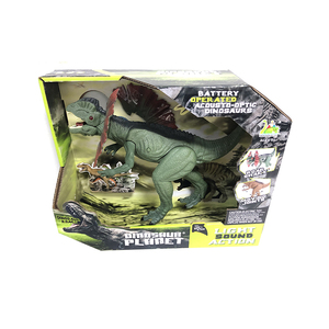 Jouets de <span class=keywords><strong>dinosaure</strong></span> T-Rex électriques à succès avec son et lumière, jouets de <span class=keywords><strong>dinosaure</strong></span> à pression manuelle avec batterie - Product Image 2