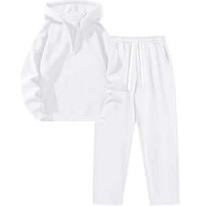 Conjunto Deportivo Informal de 2 Piezas para Mujer, Sudadera con Capucha y Pantalones Deportivos, Color Gris, para Otoño, Tela de Poliéster, Diseño con Bolsillos - Product Image 4