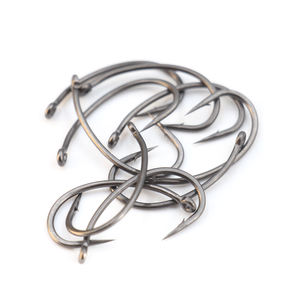 Hameçons de pêche à la carpe, bande d'appât enduit café vert marron hameçon de course à la carpe 6 # - Product Image 6