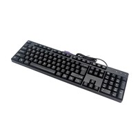 Ergonomic 104-Key Wired Gaming Keyboard PS2 Port Factory Price Splash-Proof Design Numeric Keypad English Language for Desktop