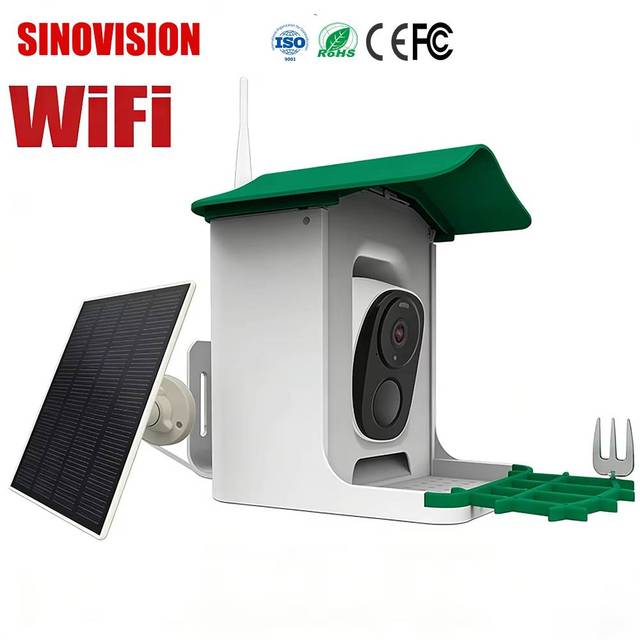 Wholesale Solar WiFi Bird Feeder Camera Own Factory Custom 3MP AI Bird Detection Low Price