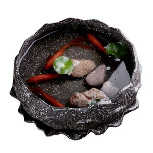 Ceramic Fish tank Without Holes Hydroponic Copper Coins Bowl Lotus Water Lily Narcissus Creative Stone Basin Fish tank - Product Image 6