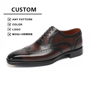 Custom logo High Quality Italy Designer Dress Shoes Men Brands Luxury Genuine Leather Red Bottoms - Product Image 1