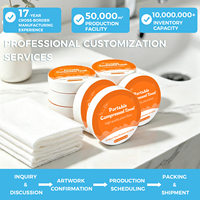 Toalla Mágica Comprimida Desechable Biodegradable de Viscosa No Tejida, Gruesa, Esencial para Viajes, 30*60cm, para Limpieza
