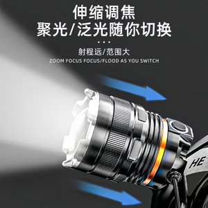 Linterna Frontal Baifeng LED Recargable de Aleación de Aluminio Ajustable para Pesca - Product Image 4