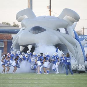 Özelleştirilmiş dev maskot Vikings şişme futbol topu korsan tüneli giriş tenis maç tüneli - Product Image 1