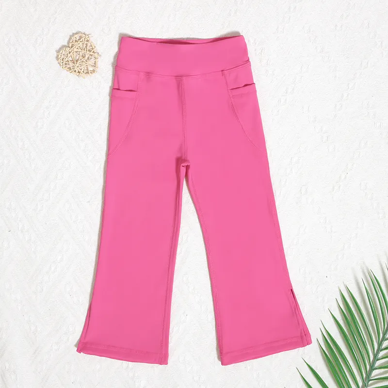 New Fashion Baby Girl Leggings Corduroy Custom Embroidery Casual Colorful Baby Girls Yoga Trousers