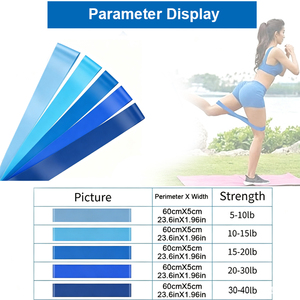 Bandas de Resistencia para Ejercicio con Logotipo Personalizado, Color Degradado Rosa y Morado, para Yoga, Pilates, Ejercicios de Piernas y Glúteos, Entrenamiento de Fuerza - Product Image 2