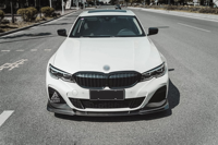 Lèvre de pare-chocs avant Style CMST en fibre de carbone pour BMW Série 3 G20 G28 Pre Lci 2019-2021 Séparateur avant de voiture