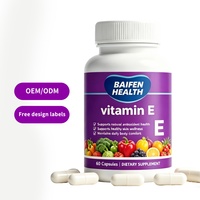 Capsules de Vitamine E Anti-Âge Naturelles Sans Gluten, Complexe Antioxydant, Marque Privée OEM/ODM pour Adultes, Améliore l'Élasticité et la Lissité de la Peau