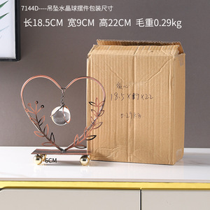 Mystic Arts Wheat Ear <b>Crystal</b> Pendant Ornament Metal Craft 7144D For Living Room Bedroom TV Stand Decor - Product Image 4