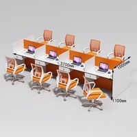 Meubles de bureau modernes, poste de travail en cubicle pour centre d'appels, table de bureau à domicile, cloison de bureau, bureau d'ordinateur, poste de travail