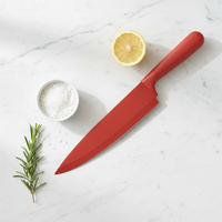 Ensemble de 3 couteaux de cuisine en acier inoxydable antiadhésifs, couteaux de chef professionnels, couteaux utilitaires et à éplucher pour la maison et la restauration