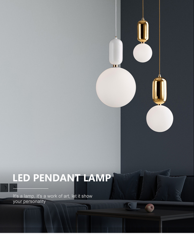 New Design Decoration Livingroom Kitchen Bedroom Hanging Glass G9 Pendant Light