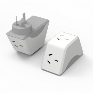 3 outlet AC 2400W adaptor perjalanan, Extender Multi steker 240V aplikasi industri IP21 berperingkat 10A - Product Image 1