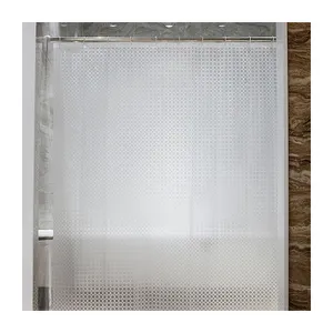 Cortina de ducha de peva 3D, resistente al agua, molde de baño