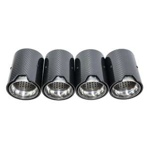 <span class=keywords><strong>M</strong></span> Performance Chrom Carbonfaser Auspuffblenden für BMW M2 M3 M4 M5 F87 F80 F82 F83 F10 Endrohrspitzen - Product Image 2