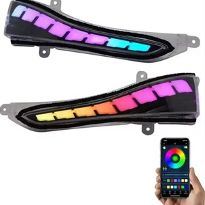 ไฟเลี้ยวแบบเรียงลำดับ RGB LED สำหรับกระจกมองข้าง 2 ชิ้น ไฟวิ่งกลางวันสำหรับ Infiniti Q50 Q60 ปี 2014-2022 - Product Image 2
