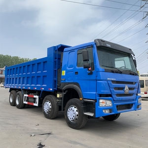 Meilleur <span class=keywords><strong>prix</strong></span> Camion à benne HOWO 8x4 Bleu Disponible Taille et moteur personnalisables - Product Image 2