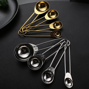 ชุดช้อนตวงสแตนเลส 4 ชิ้น รูปทรงไข่ ใช้กับเครื่องล้างจานได้ อุปกรณ์ทำขนม - Product Image 3