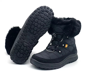 YL529 Vente en gros de bottes d'hiver pour femmes, bottes de neige <span class=keywords><strong>noires</strong></span> de haute qualité, chaudes et élégantes, pour l'extérieur, avec fourrure - Product Image 6