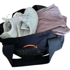 กระเป๋าช้อปปิ้งผ้าฝ้ายออร์แกนิคแบบกำหนดเอง หูหิ้วหยาบ กระเป๋าโท้ทผ้าแคนวาสขนาดใหญ่สำหรับผู้หญิง สะพายไหล่เดียว พร้อมโลโก้แบบกำหนดเอง - Product Image 2