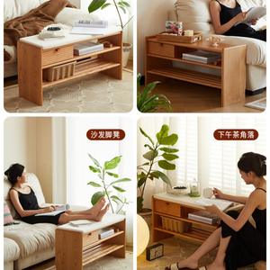 Banco de Madera Maciza Nórdico con Cojín y Almacenamiento, Mueble para Entrada con Zapatero - Product Image 4