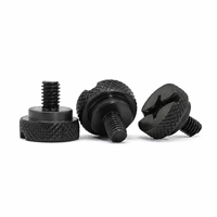 Vis à tête moletée à empreinte cruciforme et fendue en acier au carbone noir M4*8 – Fabrication sur mesure directe usine – Vis non standard personnalisées